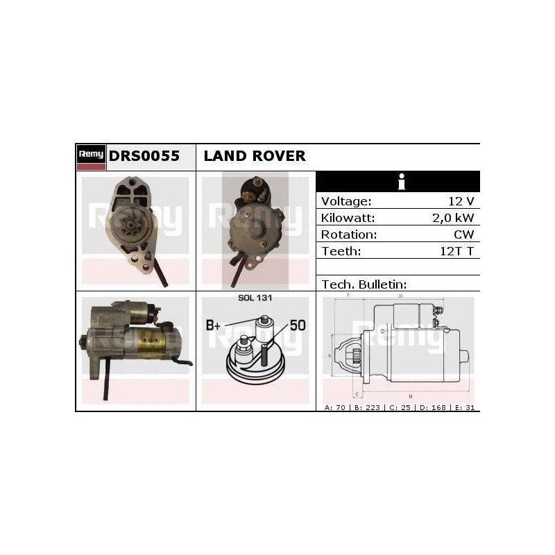 DEMARREUR - REMY REMANUFACTURED - L