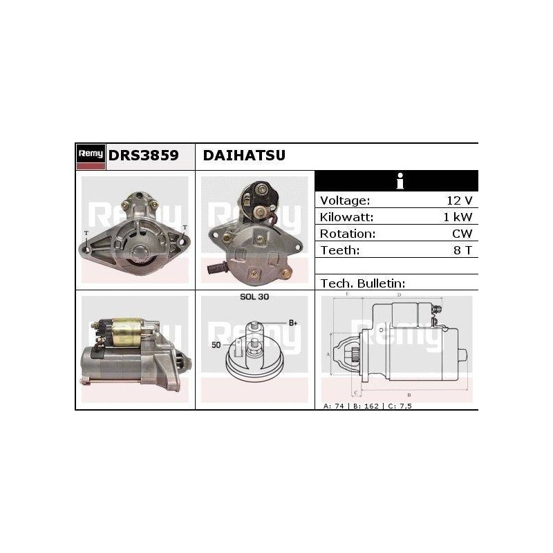 DEMARREUR - REMY REMANUFACTURED - D