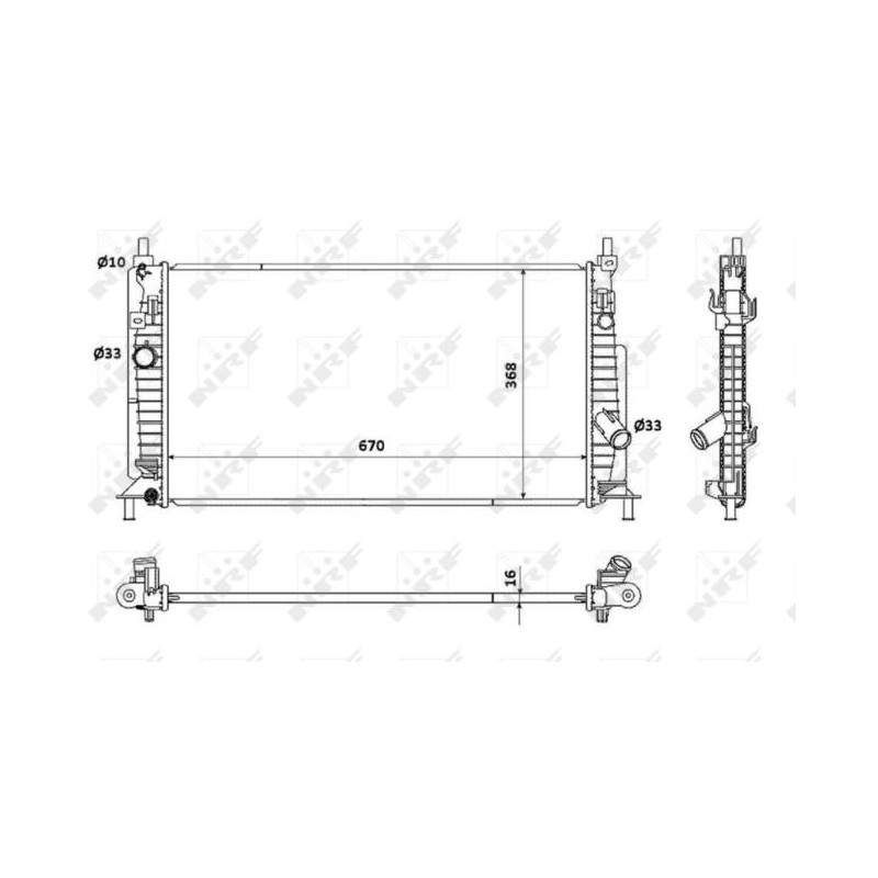 RAD MAZDA 3 1.6 09- RADIATORS ALU B