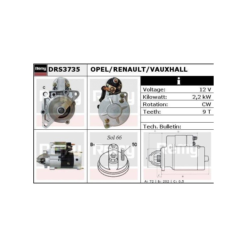 DEMARREUR - REMY REMANUFACTURED - O