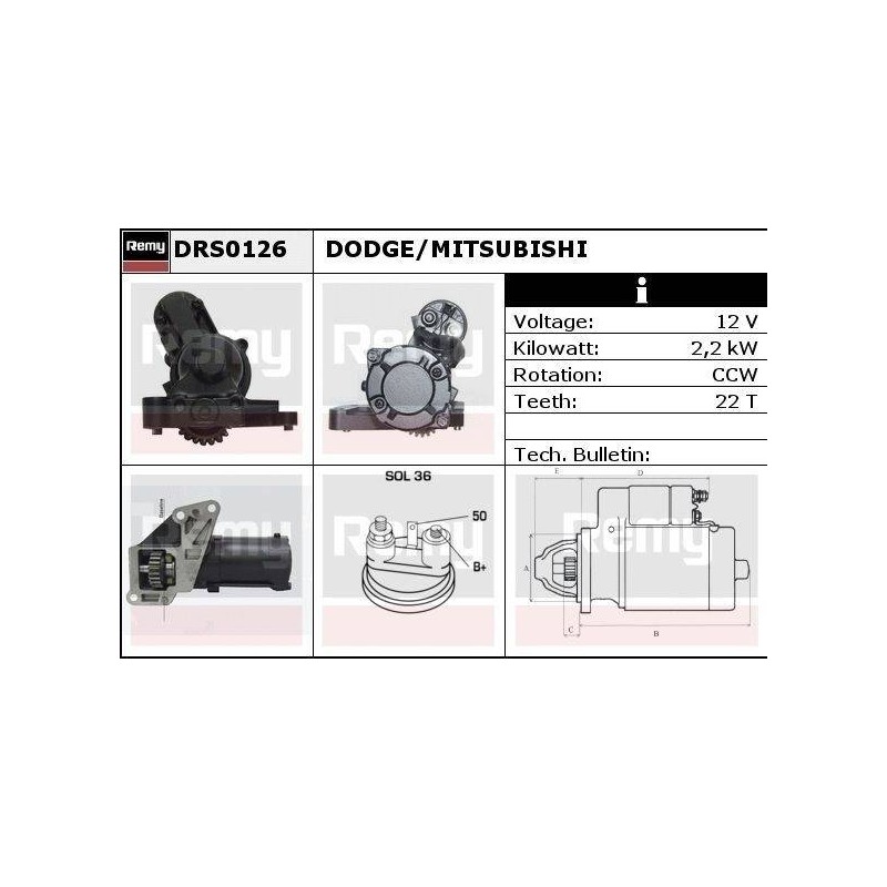 DEMARREUR - REMY REMANUFACTURED - C