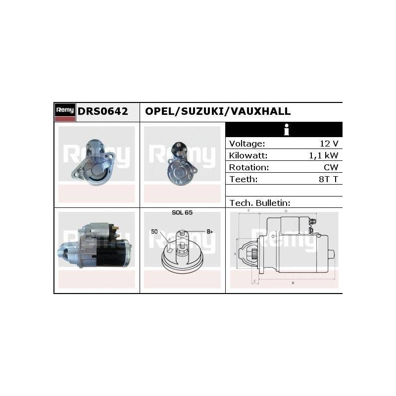 DEMARREUR - REMY REMANUFACTURED - O