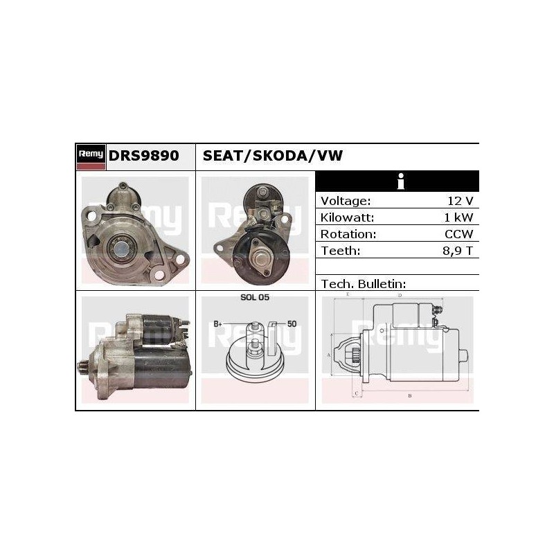 DEMARREUR - REMY REMANUFACTURED - A