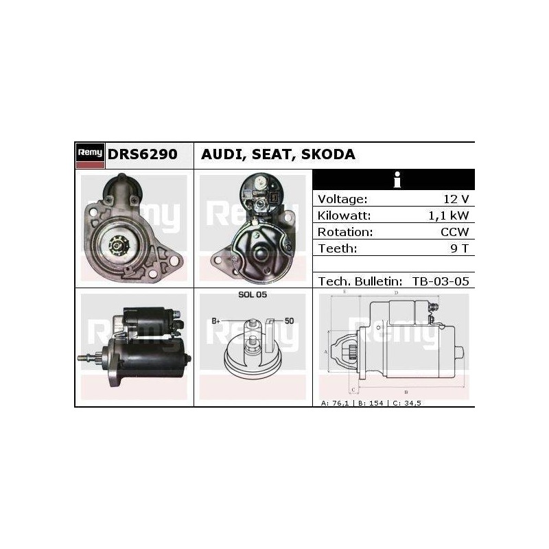 DEMARREUR - REMY REMANUFACTURED - A