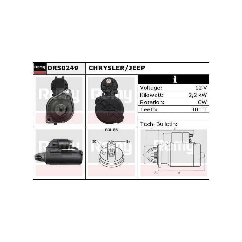 DEMARREUR - REMY REMANUFACTURED - C