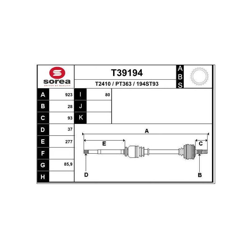 TRANSMISSION / PEUGEOT 308 II BVA