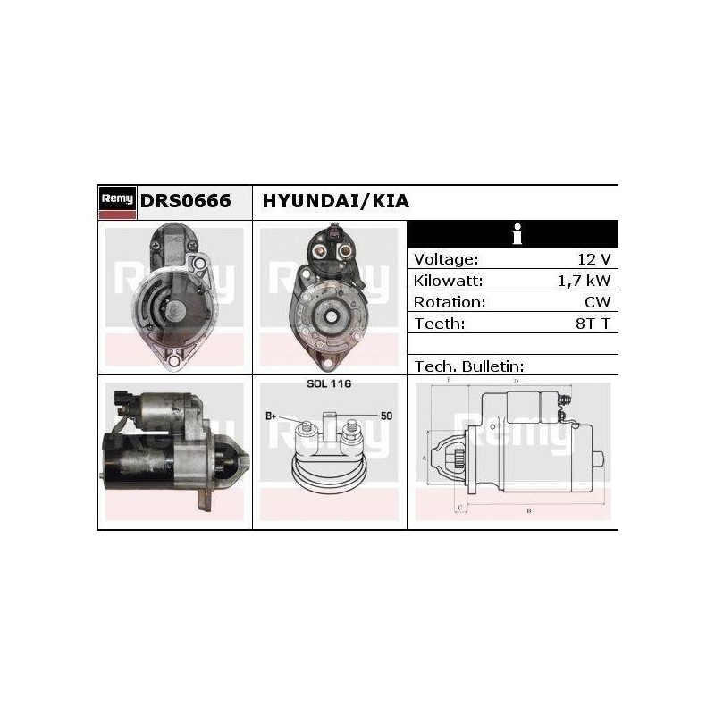 DEMARREUR - REMY REMANUFACTURED - H