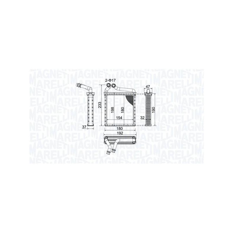 RADIATEUR CHAUFFAGE VW GOLF V