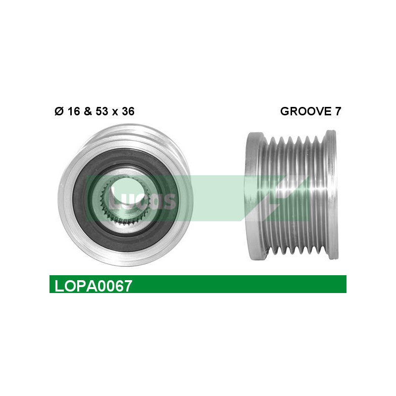 LUCAS OVERRUNNING ALT PULLEY