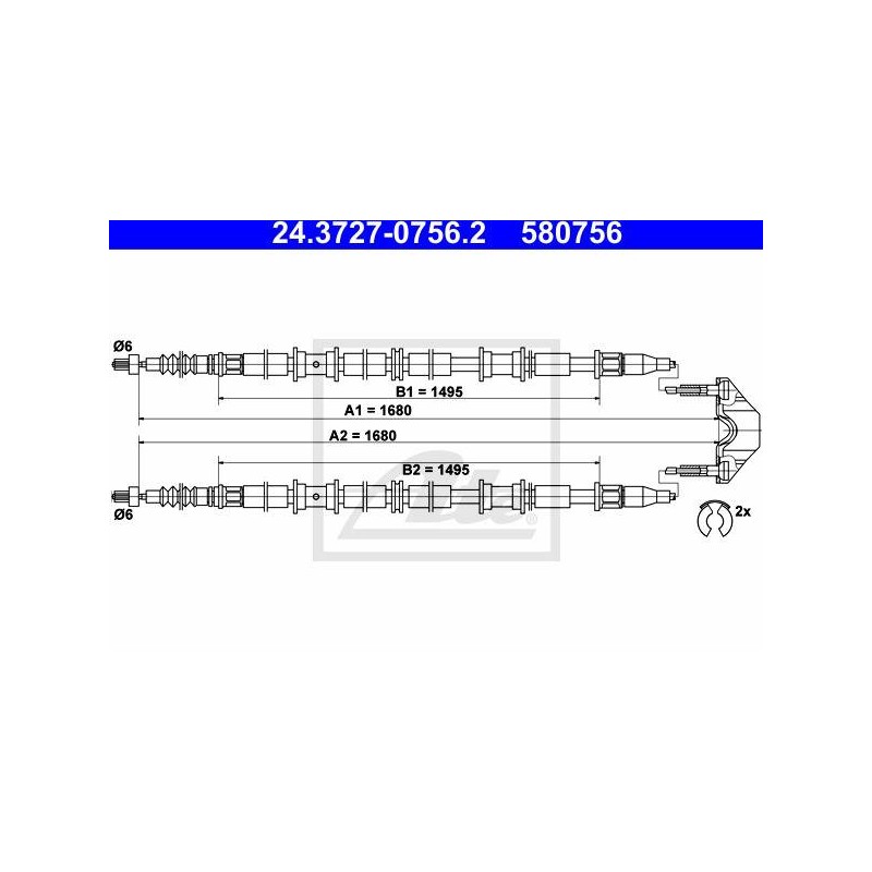 CABLE DE FREIN A MAIN