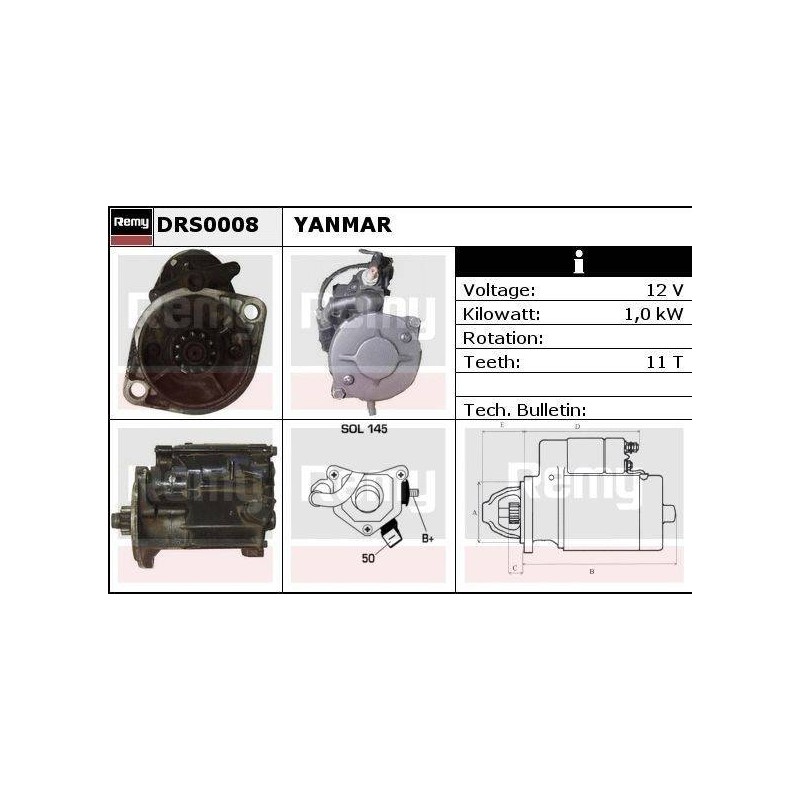 DEMARREUR - REMY REMANUFACTURED -