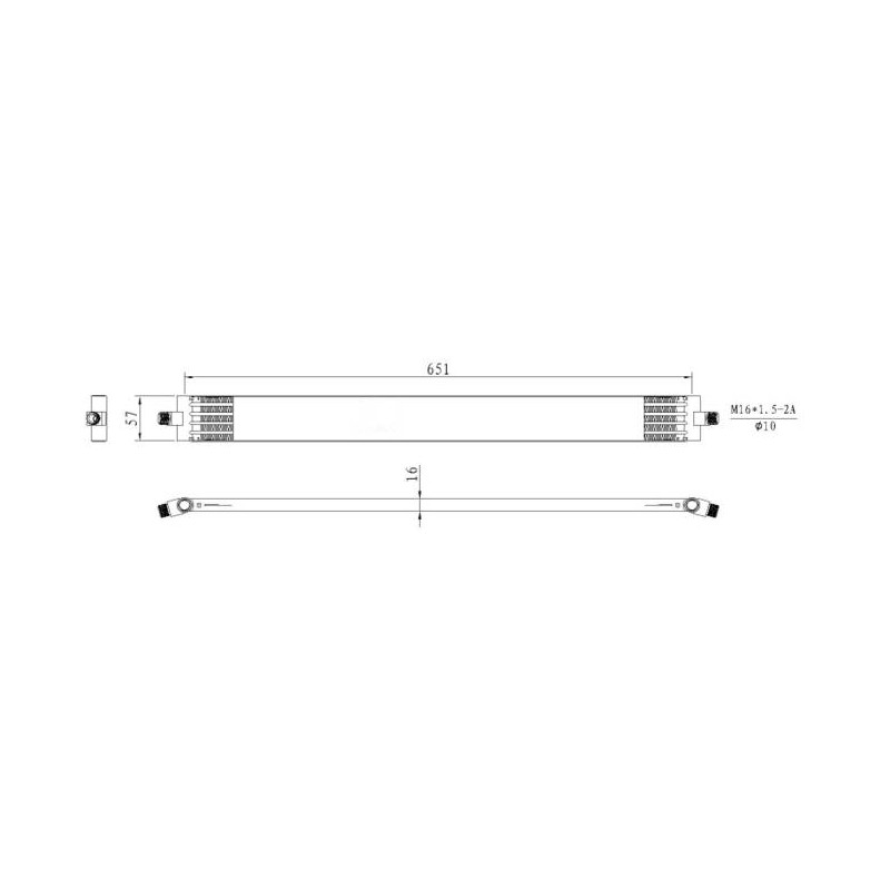 RH MERCEDES VITO 2.2D 04- OILCOOLER