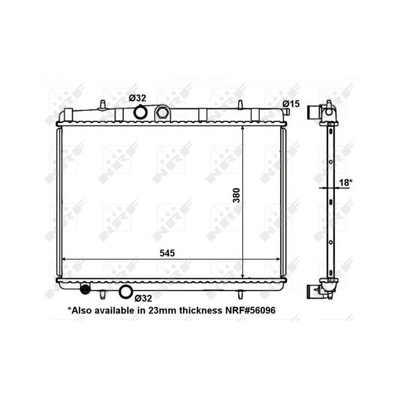 RAD PEUGEOT 206 1.6 99- RADIATORS A