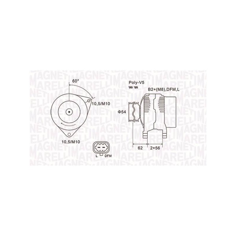 ALT EQ POUR OPEL ASTRA H/CORSA D