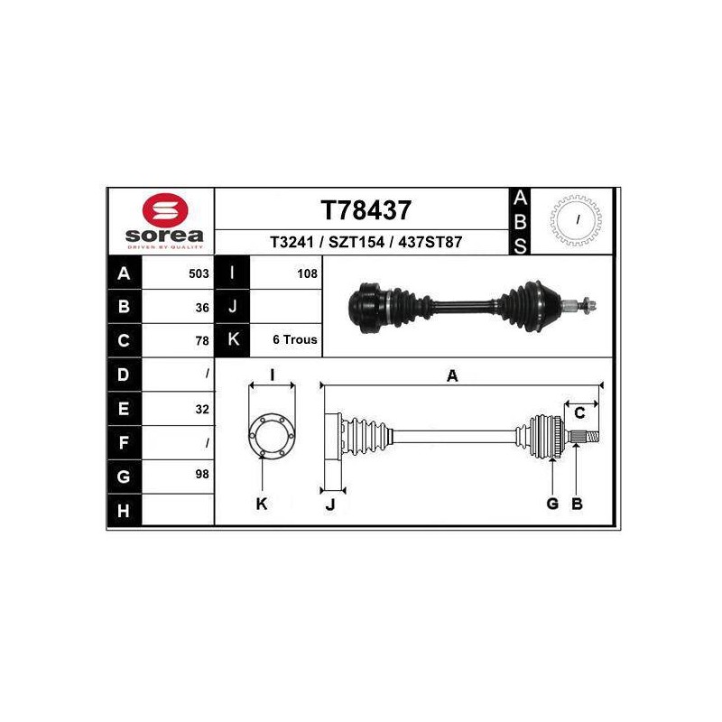 TRANSMISSION / AUDI A1/SEAT IBIZA