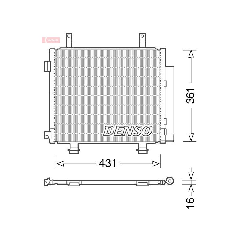 CONDENSEUR NISSAN PIXO 09 - SUZUKI