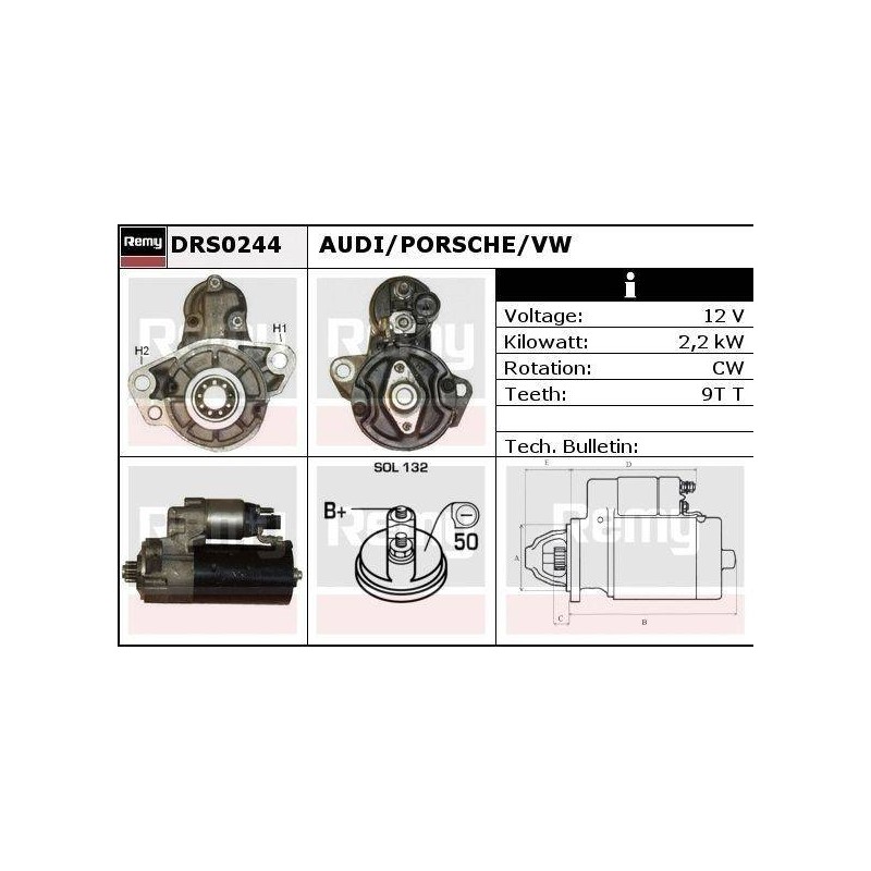 DEMARREUR - REMY REMANUFACTURED - A