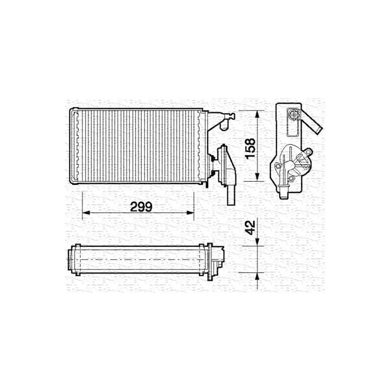 RADIATEUR CHAUFFAGE IVECO DAILY II