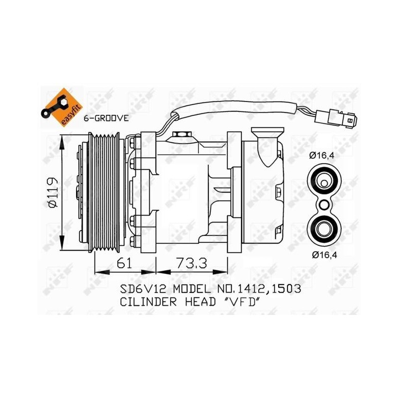 COMP PEUGEOT 206 1.4 99- COMPRESSOR