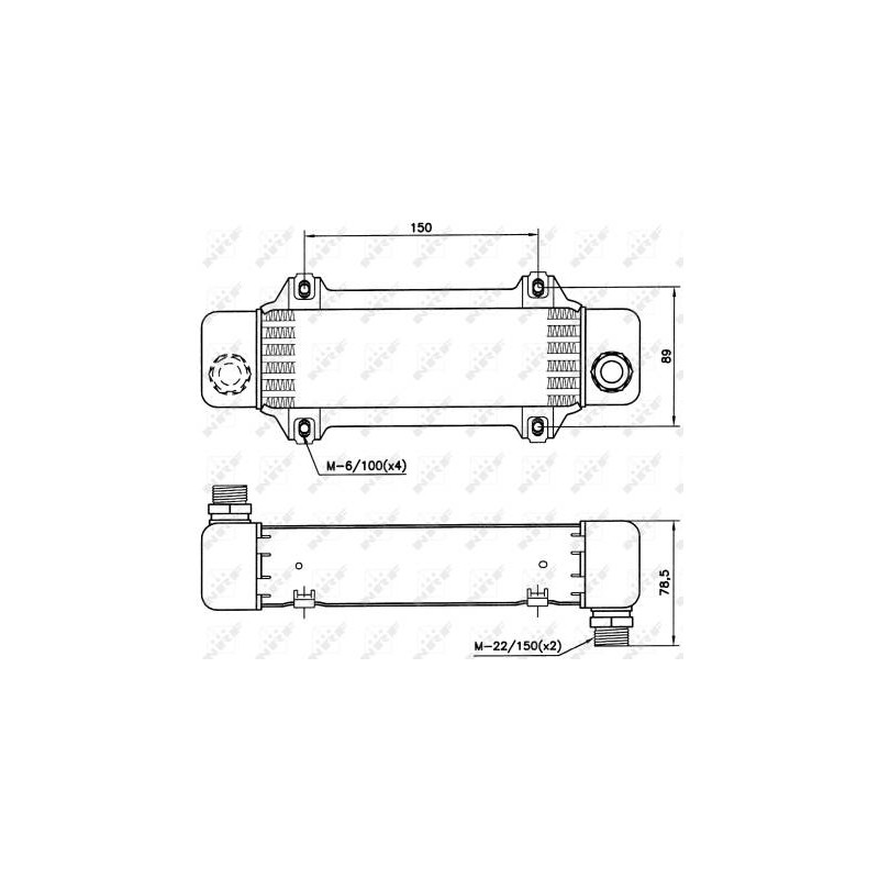 RH AUDI 100 2.2 91- OILCOOLERS-