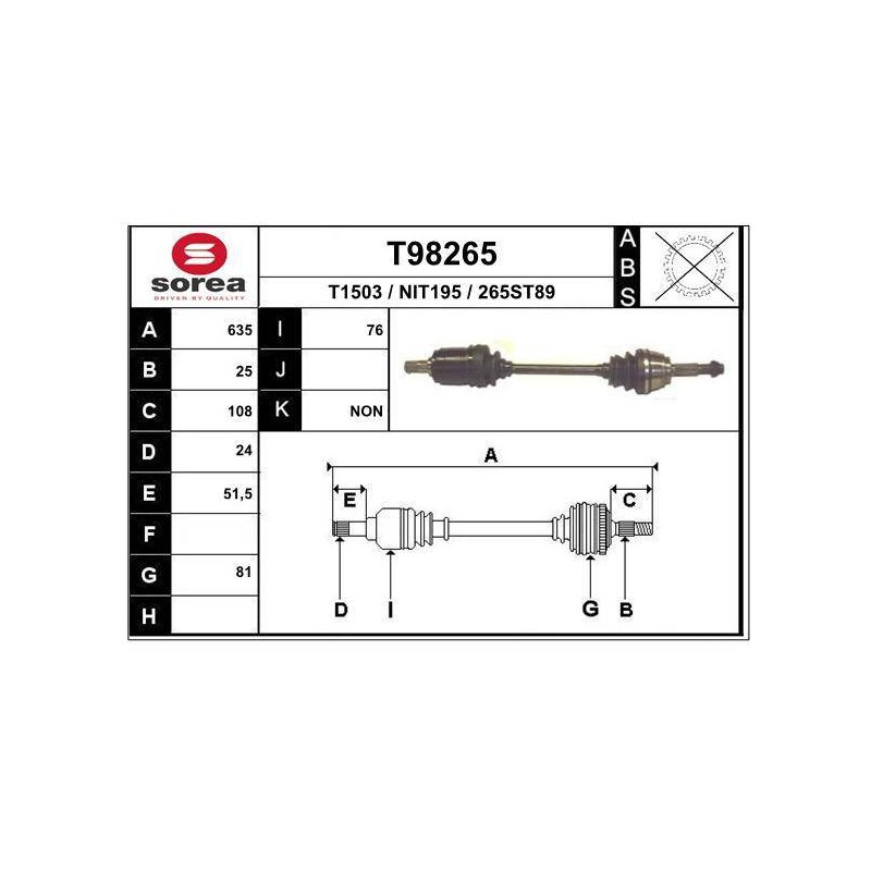 TRANSMISSION / ALMERA 1.6