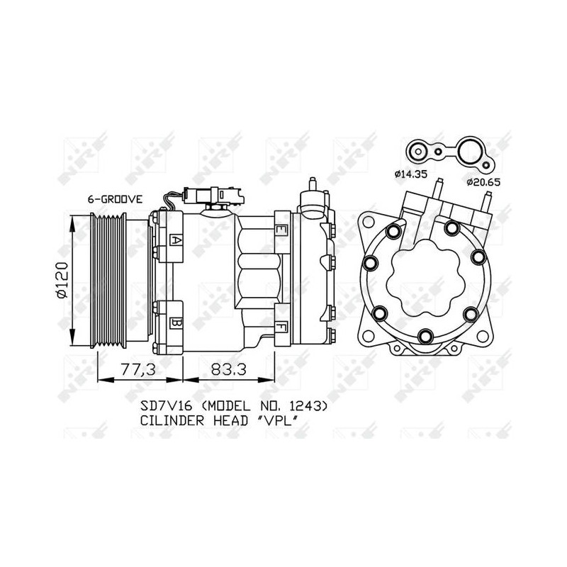 COMP PEUGEOT 406 3.0 96- COMPRESSOR