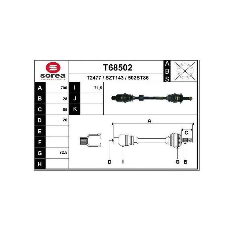 TRANSMISSION / SX4 MANU 1.6 ESS