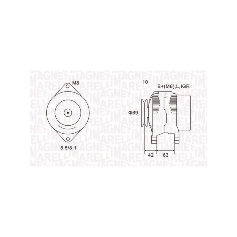 ALT EQ POUR CHEVROLET MATIZ 200/250