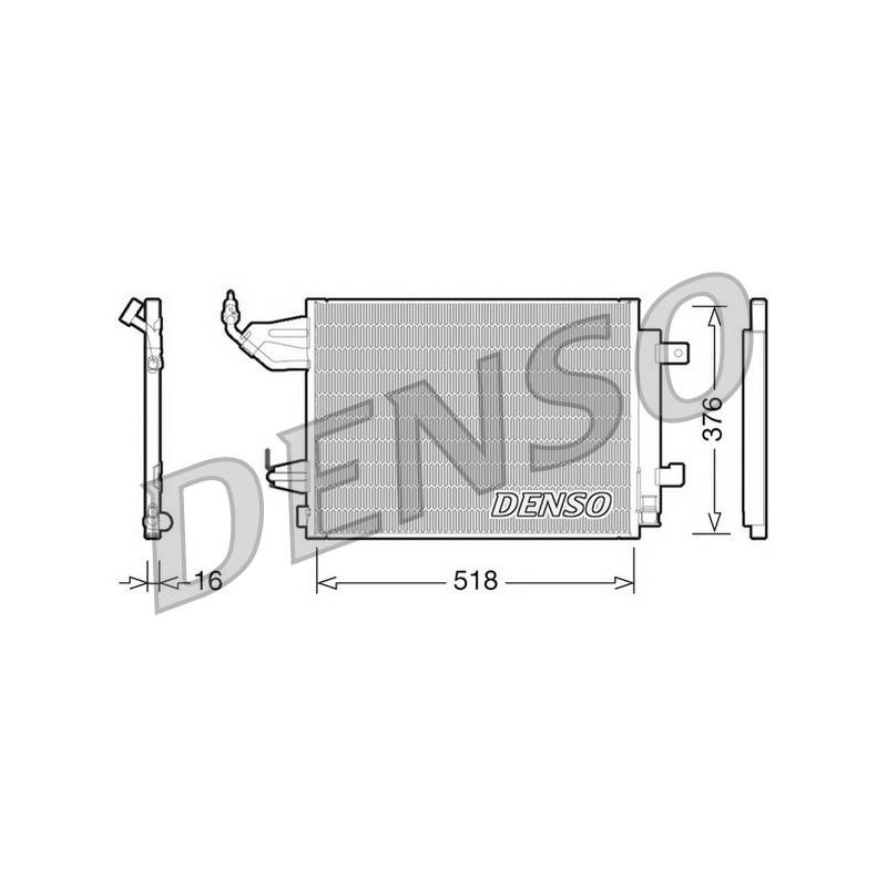 CONDENSEUR MITS COLT/SMART FORFOUR