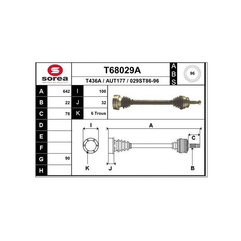 TRANSMISSION / AUDI 80 CD5