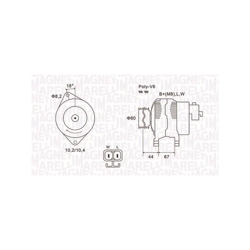 ALT EQ POUR OPEL MERIVA A / CORSA C