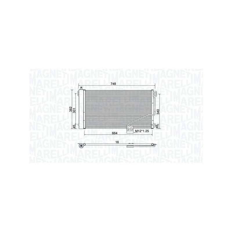 CONDENSEUR POUR MB CLASSE C W203