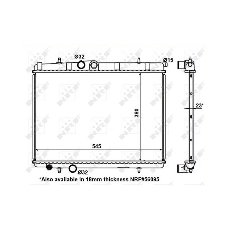 RAD PEUGEOT 206 1.6 99- RADIATORS A