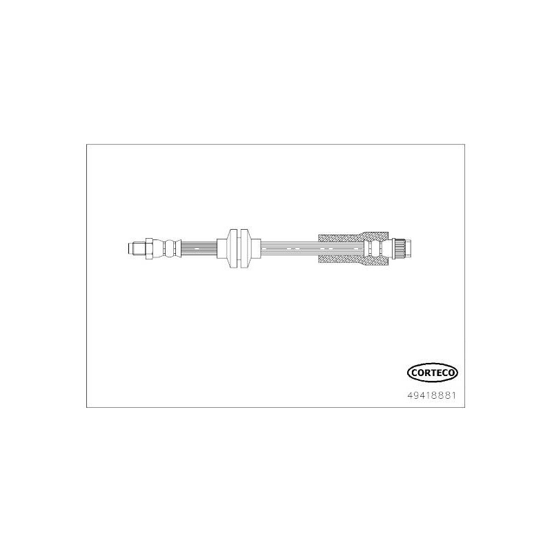 FLEXIBLE DE FREIN GM 415/390X30X