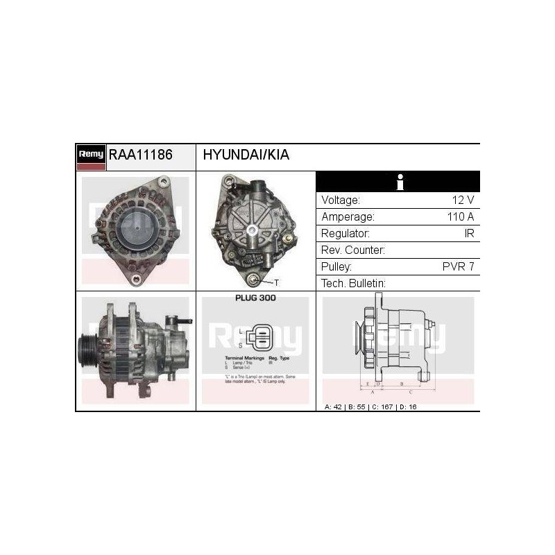 ALTERNATEUR - REMY SMART - HYUNDAI.