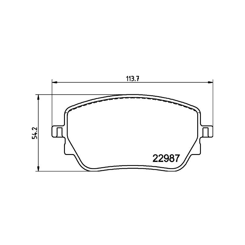 BRAKE PAD SET. DISC BRAKE