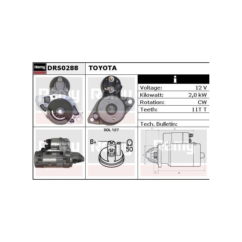 DEMARREUR - REMY REMANUFACTURED - L