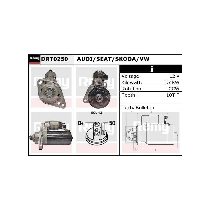 DEMARREUR - REMY REMANUFACTURED - A