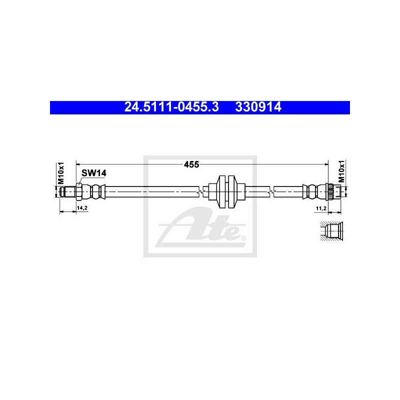 FLEXIBLE DE FREIN / EMBRAYAGE