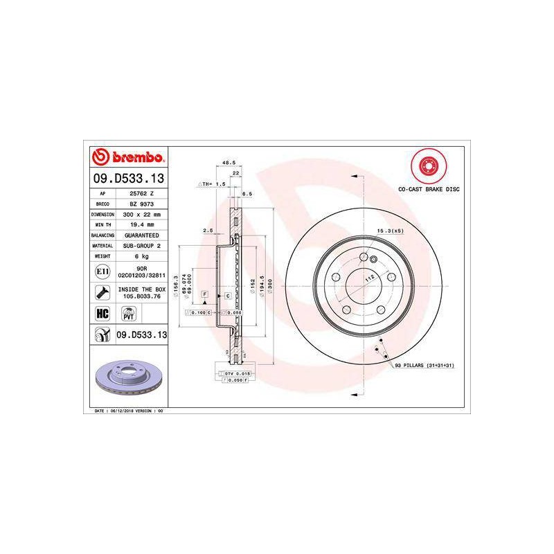 DISQUE PREMIUM CO-CAST