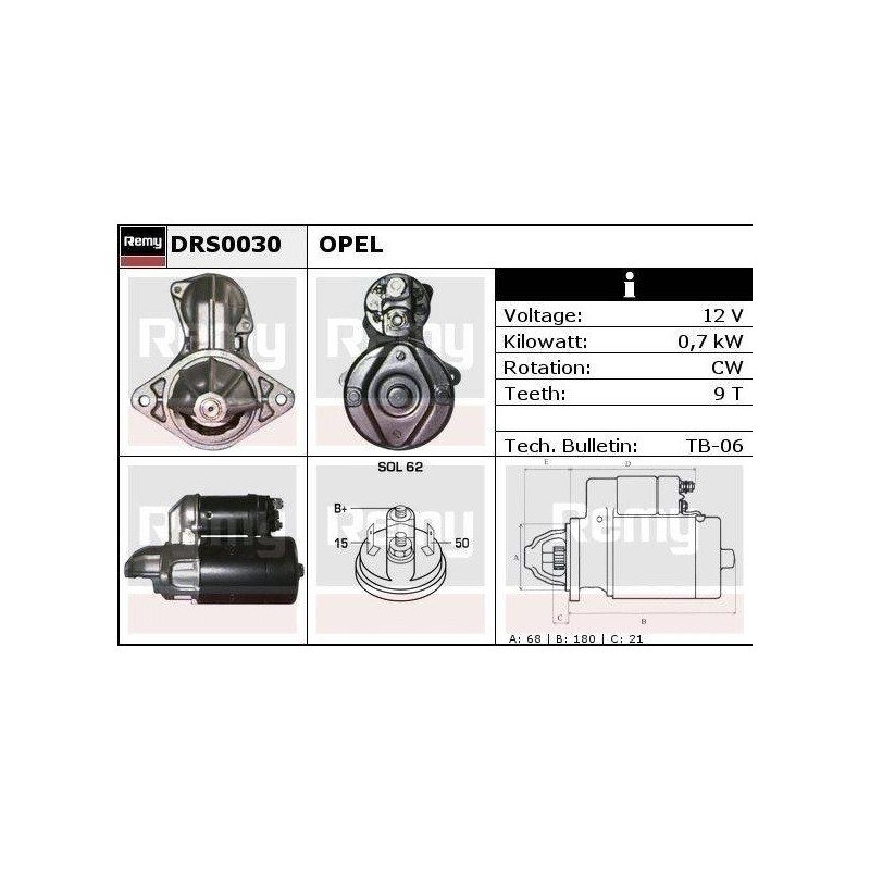 DEMARREUR - REMY REMANUFACTURED - B