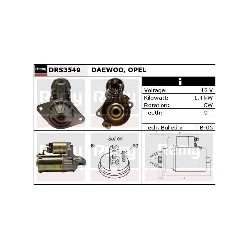 DEMARREUR - REMY REMANUFACTURED - C