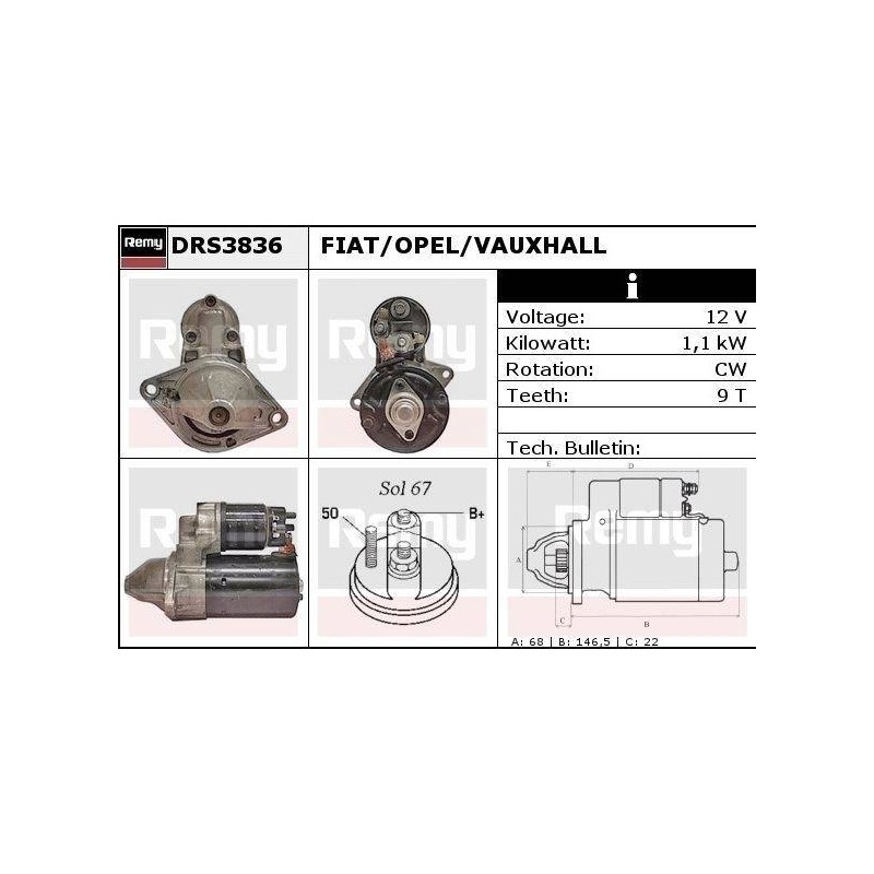 DEMARREUR - REMY REMANUFACTURED - F