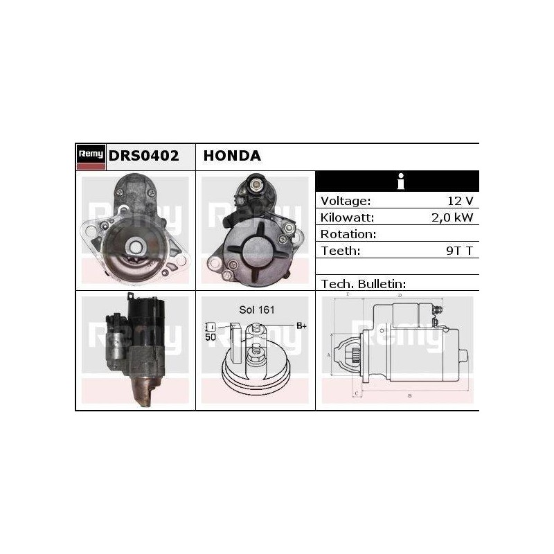 DEMARREUR - REMY REMANUFACTURED - H