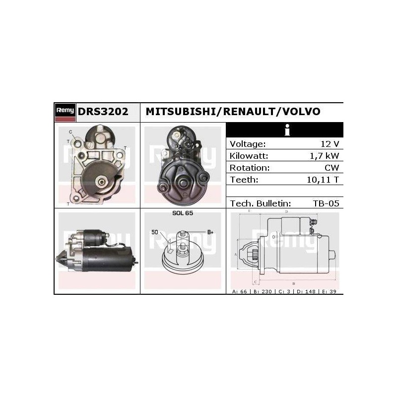 DEMARREUR - REMY REMANUFACTURED - D