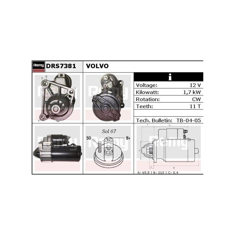 DEMARREUR - REMY REMANUFACTURED - D