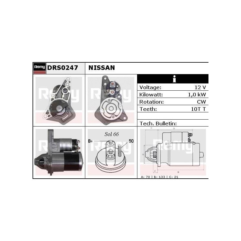 DEMARREUR - REMY REMANUFACTURED - D