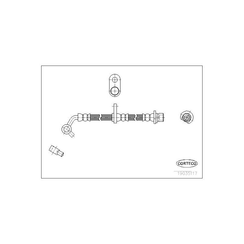 FLEXIBLE DE FREIN HONDA FR-V 1.7