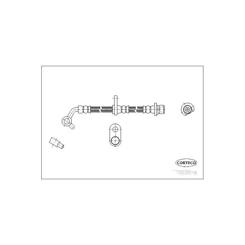 FLEXIBLE DE FREIN HONDA FR-V 1.7