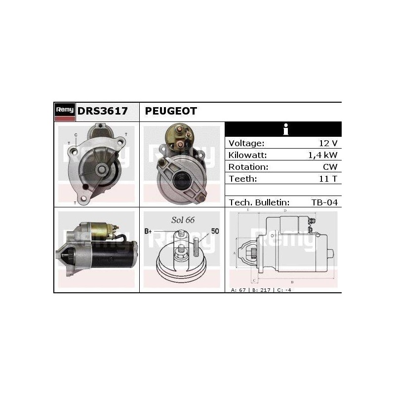 DEMARREUR - REMY REMANUFACTURED - C